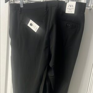 Zara Black Dress Pants Elegant Formal Wear
